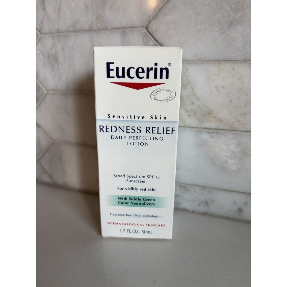 Eucerin Redness Relief Daily Perfecting Lotion SPF 15 1.7 oz Old Stock Exp 6/17